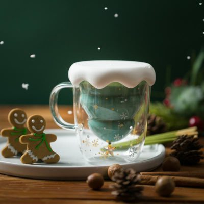 Insulated Glass Coffee Mug,Glass Coffee Mug