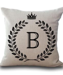 Alphabet Pillow,Pillow Cover,Alphabet Pillow Cover