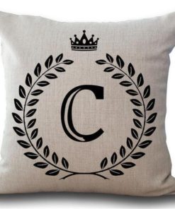 Alphabet Pillow,Pillow Cover,Alphabet Pillow Cover