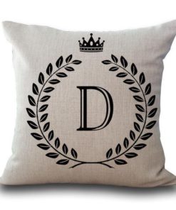 Alphabet Pillow,Pillow Cover,Alphabet Pillow Cover