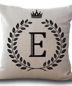 Alphabet Pillow,Pillow Cover,Alphabet Pillow Cover