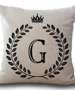 Alphabet Pillow,Pillow Cover,Alphabet Pillow Cover