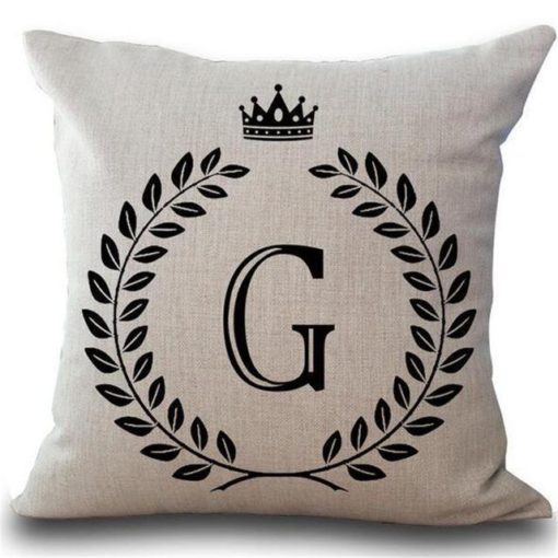 Alphabet Pillow,Pillow Cover,Alphabet Pillow Cover