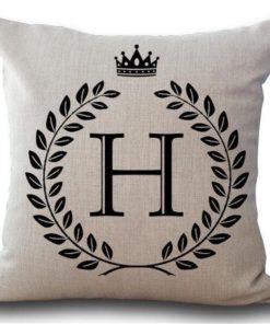 Alphabet Pillow,Pillow Cover,Alphabet Pillow Cover