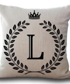 Alphabet Pillow,Pillow Cover,Alphabet Pillow Cover