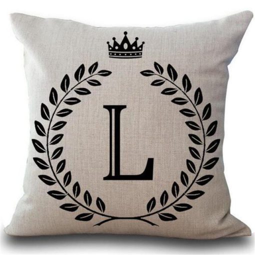 Alphabet Pillow,Pillow Cover,Alphabet Pillow Cover