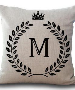 Alphabet Pillow,Pillow Cover,Alphabet Pillow Cover