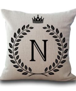 Alphabet Pillow,Pillow Cover,Alphabet Pillow Cover