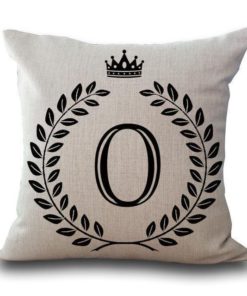 Alphabet Pillow,Pillow Cover,Alphabet Pillow Cover