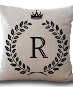 Alphabet Pillow,Pillow Cover,Alphabet Pillow Cover