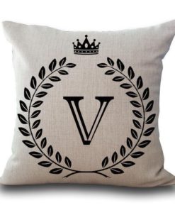 Alphabet Pillow,Pillow Cover,Alphabet Pillow Cover