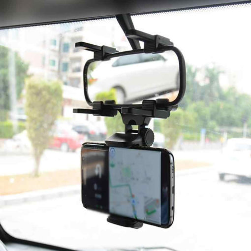 Rear View Mirror Phone Holder