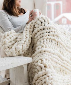 Chunky Knit Blanket,Chunky Knit