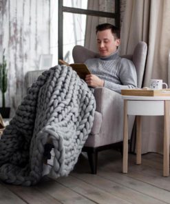 Chunky Knit Blanket,Chunky Knit