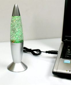 Silver Glitter Lava Lamp