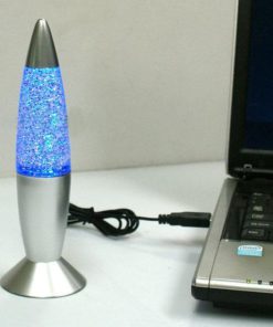 Silver Glitter Lava Lamp