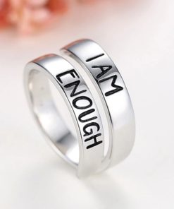 925 Sterling Silver I Am Enough Ring