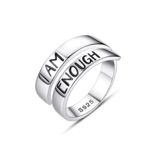 925 Sterling Silver I Am Enough Ring