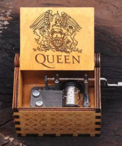 Hand-cranked Wooden Queen Music Box