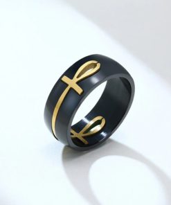 Stainless Steel Ankh Ring