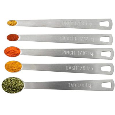 Labelled Mini Measuring Spoons Set of 5