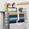 5-In-1 Stainless Steel Multi-Functional Pants Rack Hanger