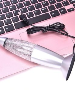 Silver Glitter Lava Lamp