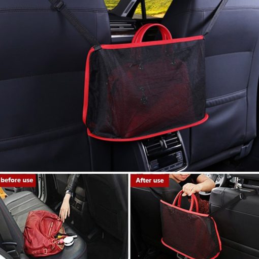 Space-Saving Net Pocket Car Handbag Holder