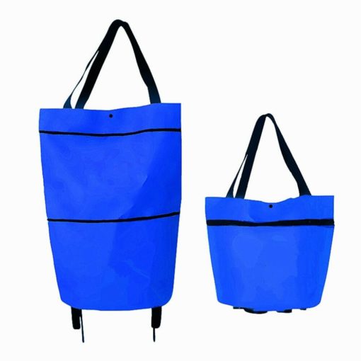 Collapsible Trolley Bags with Folding Wheels