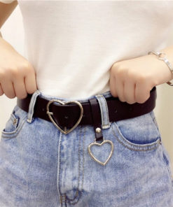 Heart Buckle Belt For Jeans, Shorts & Overcoats