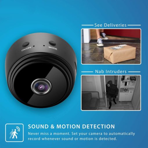 Mini Wireless WIFI Spy Camera with Sensor Night Vision