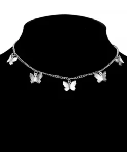 Butterfly Choker Chain Necklace