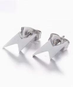 Small Lightning Bolt Stud Earrings