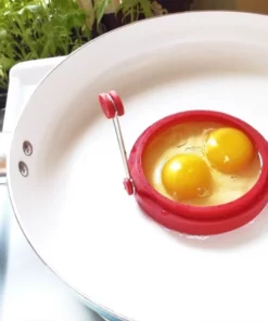 4 Round Silicone Egg Rings For Cooking Eggs