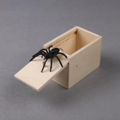 Fake Spider In Box Surprise Prank Gift