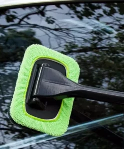 Microfiber Car Window Cleaner Wand For Interior & Exterior Cleaning