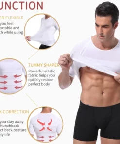 Men's Posture Corrector Shirt For Fitness, Workout & Casual Wear