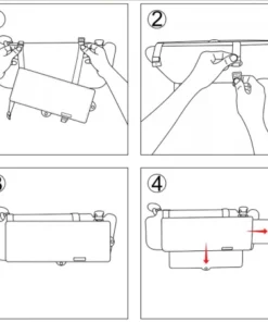 Opaque Car Sun Visor Extender Clip-On