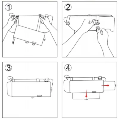 Opaque Car Sun Visor Extender Clip-On