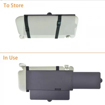 Opaque Car Sun Visor Extender Clip-On