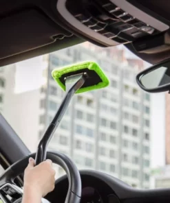 Microfiber Car Window Cleaner Wand For Interior & Exterior Cleaning