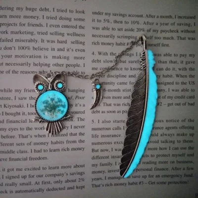 Handmade Glowing Bookmark