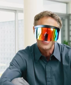 Futuristic Shield Visor Sunglasses