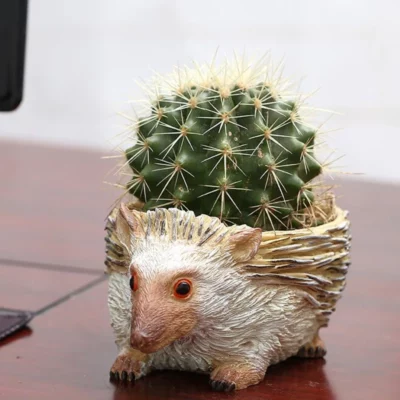 Resin Hedgehog Planter