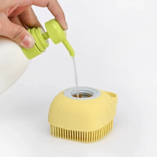 Dog Shampoo Dispenser Brush