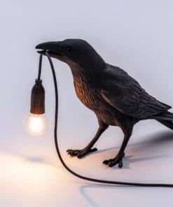 Black Raven Bird Crow Lamp For Décor