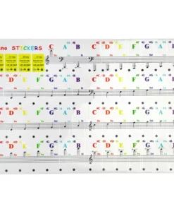 Piano Key Note Stickers