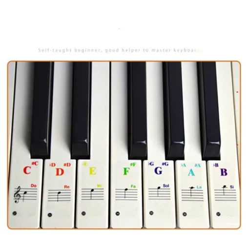 Piano Key Note Stickers