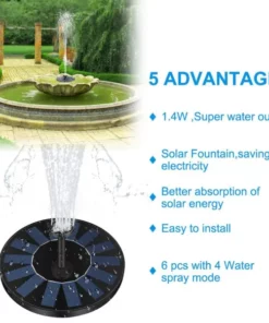 Solar Powered Water Fountain