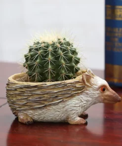 Resin Hedgehog Planter